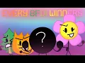 Every BFDI winners so far as BFDIA 25