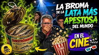 REACCIONANDO A LA BROMA DE LA LATA APESTOSA EN EL CINE 🤢🤮