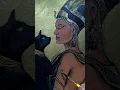Painting Queen Nefertiti and her Black Cat..#Samuelgregart #egyptianart #hieroglyphics