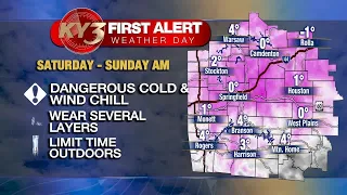 FIRST ALERT WEATHER Dangerous cold this weekend