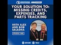 Your Solution To Missing Credits Expenses and Parts Tracking RR 1048