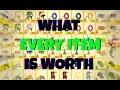 What EVERY Item is worth NOT CLICKBAIT