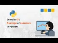 How to Find Average of Numbers in Python Python Beginners Exercise