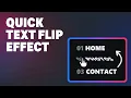 Create a fun quick text flip effect