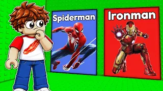 WOULD YOU RATHER, Super Hero Tower... (Roblox)