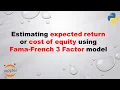 Computing expected return or cost of equity using Fama-French model in Python