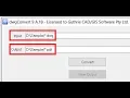 Batch convert DWG to PDF by dwgConvert9