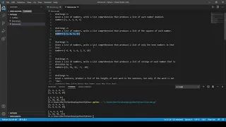 Python Challenges List Comprehension Advanced