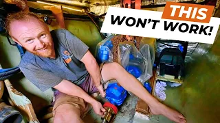 Can we FIX THIS? Installing TWO engines (in a storm!) [Ep125 RED SEAS]