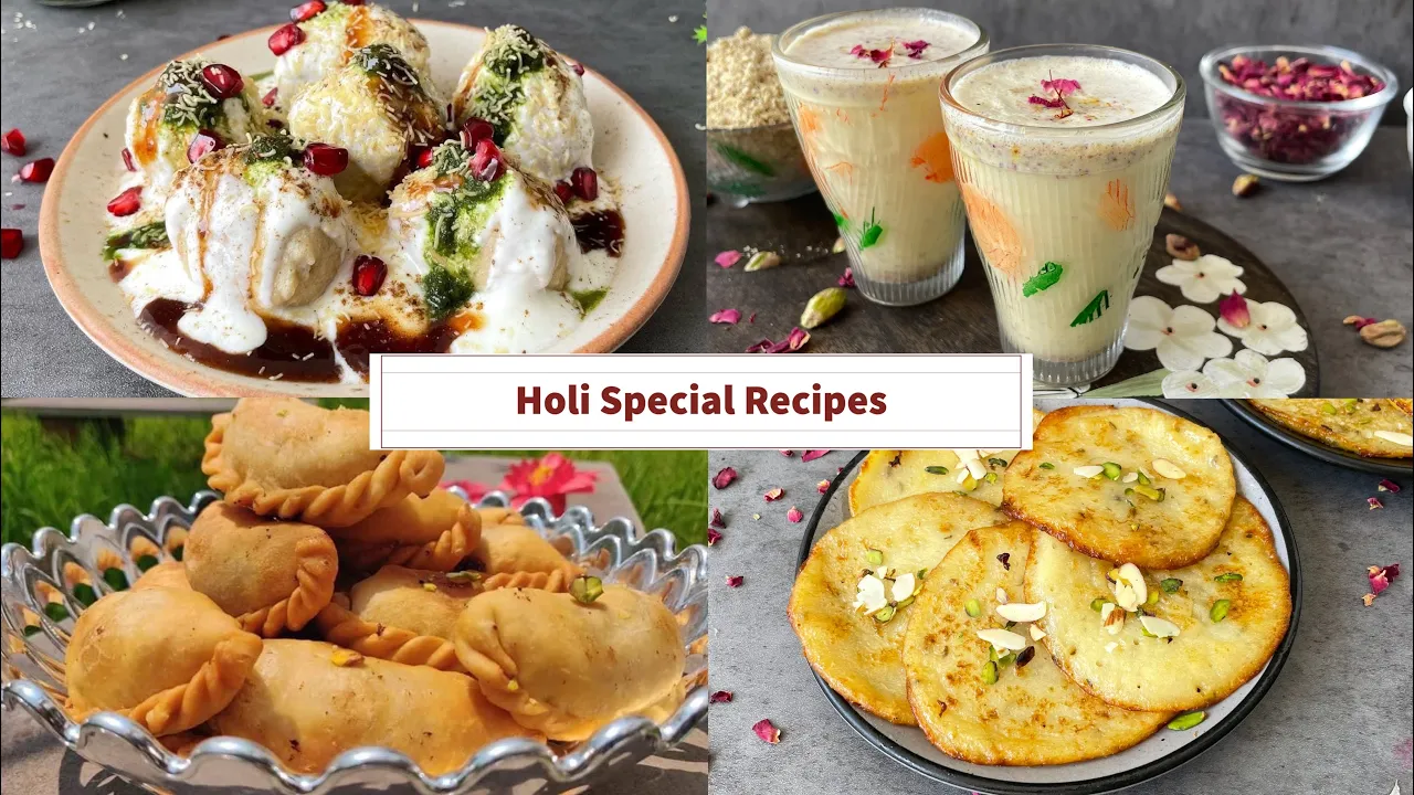 Holi Special Recipes   Dahi Bhalle   Gujhiya Recipe   Thandai Recipe   Malpua Recipe   Best Bites