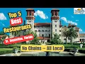 Top 5 BEST Local Restaurants in St Augustine Florida No Chains - Only Local Favorites