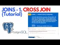 JOINS - 1 CROSS JOIN in PostgreSQL Tutorial