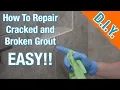 How to Repair Cracked and Worn Grout Shower