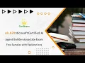 AB-620 Microsoft Certified AI Agent Builder Associate Exam Free Samples with Explanations