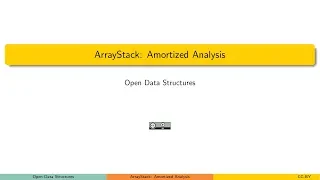 ArrayStack Amortized analysis