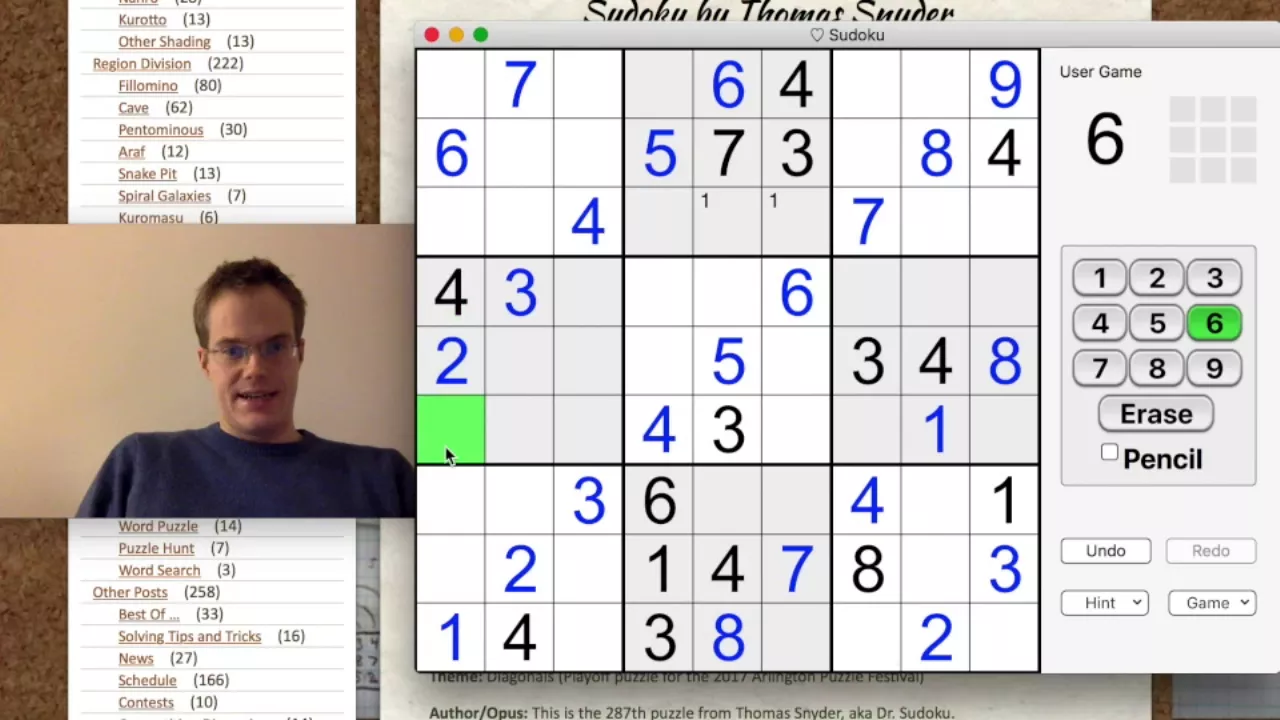 Tutorial with UK Sudoku Champion Tom Collyer
