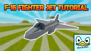 F-16 Fighter Jet Tutorial in Plane Crazy Roblox duckster