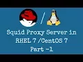 Squid proxy server configuration in RHEL 7 CentOS 7 Part 1 - Hindi