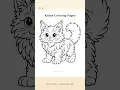 Kitten Coloring Pages Free Printable for Kids