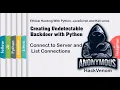Connect to Server and List Connections Creating Undetectable Backdoor with Python HackVenom