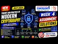 Theory and Practice of Modern Cryptography Week 4 Assignment Answers 2026 NPTEL July 2026