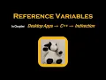 C Reference Variables