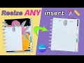 How to Resize ANY Planner Insert in Canva A5 B6 Happy Planner More
