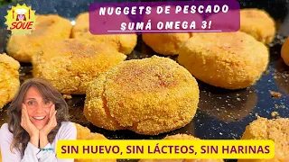 Sumá Omega 3 de forma natural con estas deliciosas nuggets de pescado 🐟💪