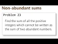 Project Euler Problem 23