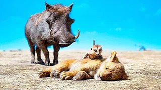 the lion king u0026 mufasa simba meets timon and pumbaa scene recap mufasa meets sarabi u0026 rafiki