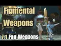 FFXIV Figmental Weapons Fan Weapons