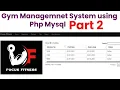 Gym Management System using Php Mysql Part 2