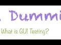 What is GUI Testing