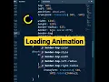 Loading Animation in Pure CSS CSS Tutorial