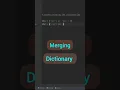 python program to merging two dictionaries