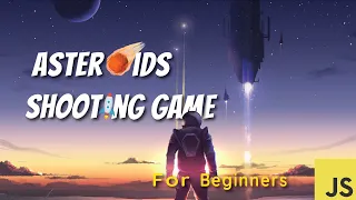 Rocket shooting down asteroids JavaScript game for bignners