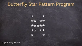 Butterfly star Pattern using java language print butterfly pattern use java