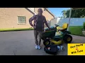 John Deere D130 oil change DIY in less than 10 minutes