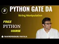 PYTHON String Manipulation Ravindrababu Ravula
