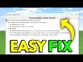 How to Fix Incompatible Mods Found Error on Fabric Minecraft