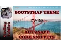Bootstrap Theme 11 - Autosave and Code Snippets Extensions