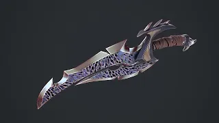 Fantasy sword 12 3d model
