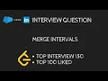 Merge Intervals Python Leetcode - 56
