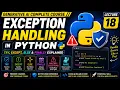 Exception Handling in Python try except else finally Explained Gen AI Course Lecture 18