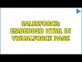 Salesforce Embedded HTML in visualforce page