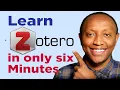 Zotero How to use for citation and referencing Complete Beginners Guide