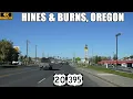 US-395 North US-20 East Through Hines Burns Oregon