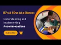 IEPs 504s Understanding Accommodations