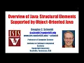 Overview of Java Structural Elements in Object-Oriented Java