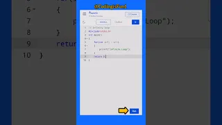 Infinite loop in C program C language C Tutorial Infinite loop